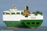 ID 2621 TRAVIATA (1977/43487grt/IMO 7616250. Scrapped 2011) outbound from Auckland, NZ.